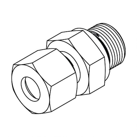 Hydraulic Fitting-Metric CompressionL12(18X1.5)-08BSPP MALE STUD CPLG